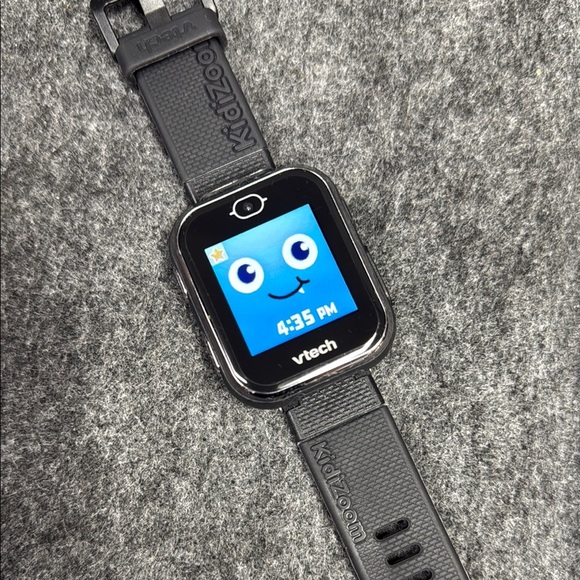 Vtech Black Smartwatch with Textured Band and Digital Display - Picture 2 of 12